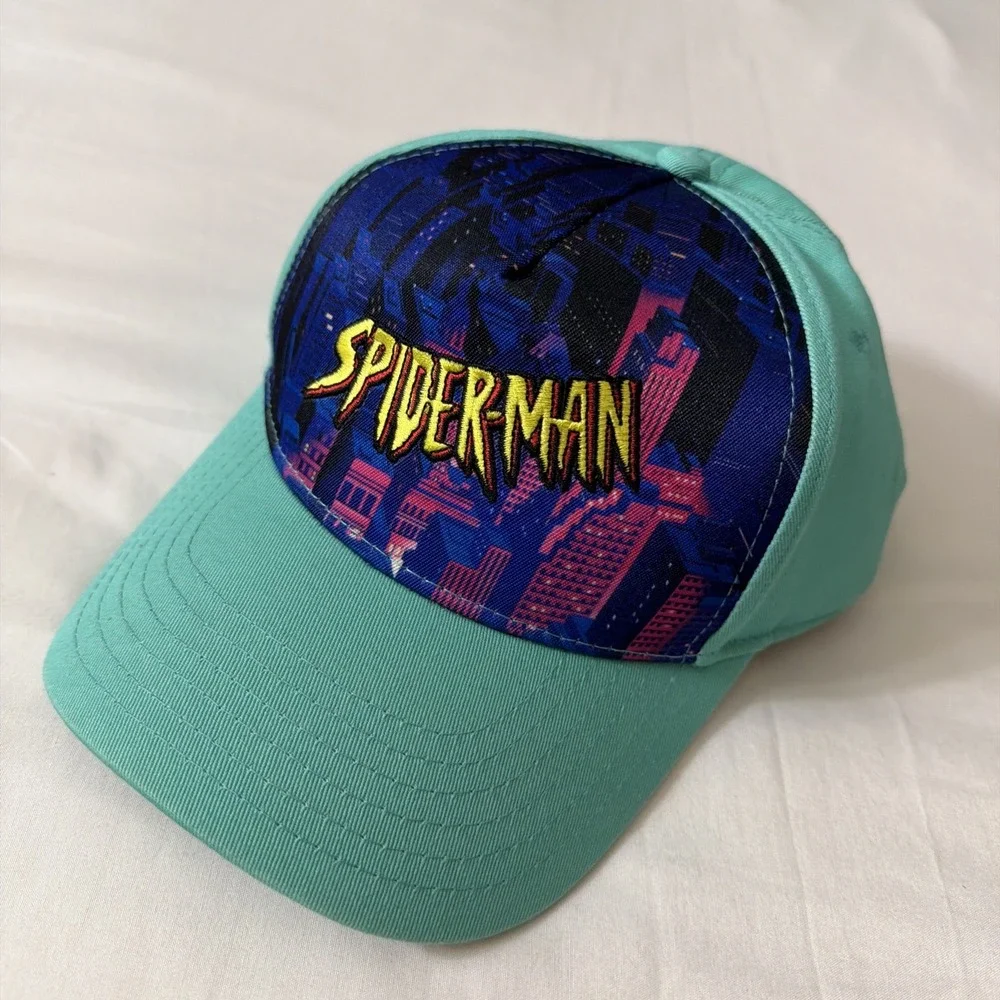 Brand New Marvel Spider-Man Green‎ Goblin hat/cap NO pin badge Into Spider Verse - Picture 9 of 16